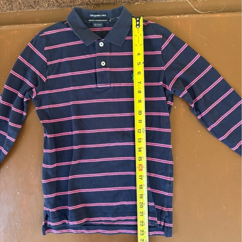 Ralph Lauren Sport long sleeved “The skinny polo” shirt. Boys Medium. NWOT. - Picture 6 of 8